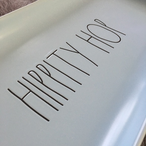 🆕 Rae Dunn Light Blue HIPPITY HOP Easter Platter - Picture 4 of 8